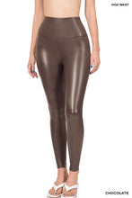 Load image into Gallery viewer, High Rise Faux Leather Leggings
