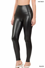 Load image into Gallery viewer, High Rise Faux Leather Leggings
