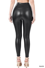 Load image into Gallery viewer, High Rise Faux Leather Leggings
