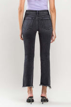 Load image into Gallery viewer, High Rise Raw Step Hem Crop Flare Jeans
