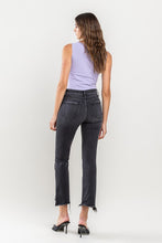 Load image into Gallery viewer, High Rise Raw Step Hem Crop Flare Jeans
