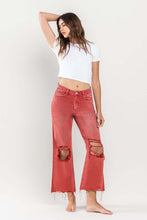 Load image into Gallery viewer, 90s Vintage Crop Flare Jeans
