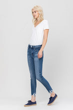 Load image into Gallery viewer, High Rise Ankle Skinny Hem Detail
