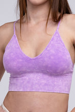 Load image into Gallery viewer, Washed Ribbed Bra Padded Tank Top
