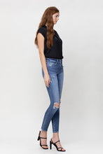 Load image into Gallery viewer, Distressed Mid Rise Ankle Skinny
