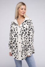 Load image into Gallery viewer, Vintage Washed Leopard Corduroy Buttoned Jacket
