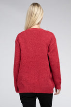 Load image into Gallery viewer, Melange Open Front Sweater Cardigan
