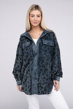 Load image into Gallery viewer, Vintage Washed Leopard Corduroy Buttoned Jacket
