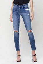 Load image into Gallery viewer, Distressed Mid Rise Ankle Skinny
