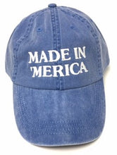 Load image into Gallery viewer, Made in Merica VintageWashed Baseball Cap
