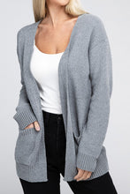 Load image into Gallery viewer, Melange Open Front Sweater Cardigan
