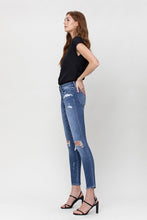 Load image into Gallery viewer, Distressed Mid Rise Ankle Skinny
