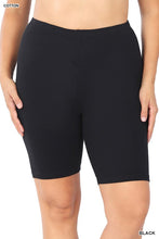 Load image into Gallery viewer, Plus Premium Cotton Biker Shorts
