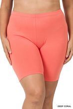 Load image into Gallery viewer, Plus Premium Cotton Biker Shorts
