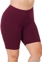 Load image into Gallery viewer, Plus Premium Cotton Biker Shorts
