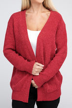 Load image into Gallery viewer, Melange Open Front Sweater Cardigan
