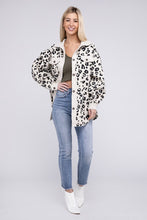 Load image into Gallery viewer, Vintage Washed Leopard Corduroy Buttoned Jacket
