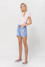 Load image into Gallery viewer, Distressed Boyfriend Shorts W/Cuffs
