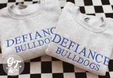 Load image into Gallery viewer, Custom School Basic Embroidered Crewneck *MADE TO ORDER 10-15 BIZ DAYS*
