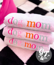 Load image into Gallery viewer, dog mom Embroidered Crewneck *MADE TO ORDER 10-15 BIZ DAYS*
