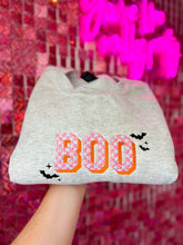 Load image into Gallery viewer, BOO Checkered Embroidered Crewneck *MADE TO ORDER 10-15 BIZ DAYS*
