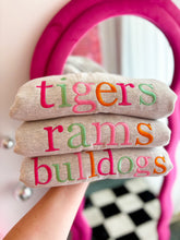 Load image into Gallery viewer, Custom Mascot Rainbow Embroidered Crewneck *MADE TO ORDER 10-15 BIZ DAYS*
