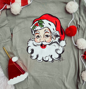 Vintage Santa Long Sleeve