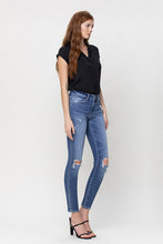 Load image into Gallery viewer, Distressed Mid Rise Ankle Skinny
