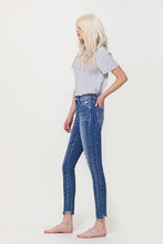 Load image into Gallery viewer, High Rise Ankle Skinny with Uneven Hem Detail
