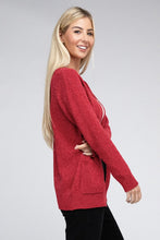 Load image into Gallery viewer, Melange Open Front Sweater Cardigan
