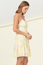 Load image into Gallery viewer, FLIRTY FLORAL TIE-STRAP MIDI DRESS
