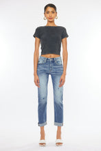 Load image into Gallery viewer, HIGH RISE CUFFED SLIM STRAIGHT JEANS - KC9250M
