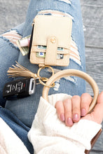 Load image into Gallery viewer, Key Ring Wallet Bracelet ID Zip Up
