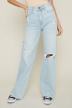 Load image into Gallery viewer, Distressed Wide Leg Jeans
