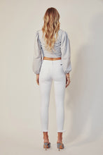 Load image into Gallery viewer, HIGH RISE ANKLE SKINNY WHITE JEANS-KC8604WT
