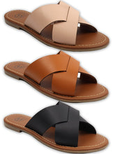 Load image into Gallery viewer, Cross band slide Sandal
