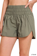 Load image into Gallery viewer, WINDBREAKER SMOCKED WAISTBAND RUNNING SHORTS
