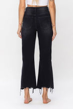 Load image into Gallery viewer, Vervet by Flying Monkey Vintage Ultra High Waist Distressed Crop Flare Jeans
