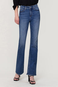 HIGH RISE STRETCH SLIM BOOTSCUT