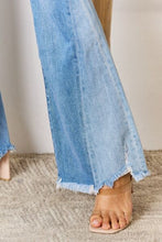 Load image into Gallery viewer, Kancan Mid Rise Raw Hem Flare Jeans
