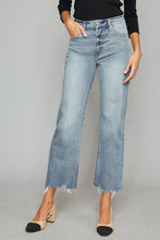 Load image into Gallery viewer, Kancan High Waist Raw Hem Cropped Wide Leg Jeans
