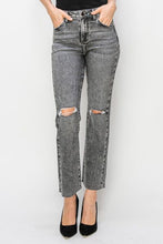 Load image into Gallery viewer, RISEN High Waist Distressed Straight Jeans
