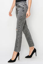 Load image into Gallery viewer, RISEN High Waist Distressed Straight Jeans
